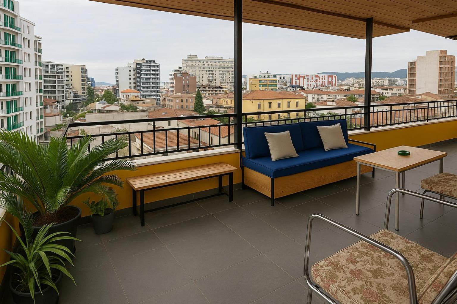Cozy Big Apartment With Balcony Tirana Exteriör bild